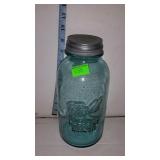 Ball perfect  mason jar, half gallon with zinc