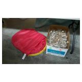 Box with chemistry tube and a popup hamper