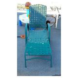 Green lounge chair