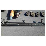 Set of metal bed rails