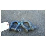 Set of two shackles
