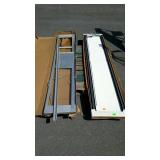 Group lot, includes plastic shutters and pet door