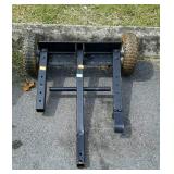 Metal frame with wheels, not sure for what