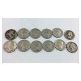 12 Washington quarters eight are years 1965 and 4