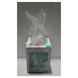 Lead crystal Eagle with box and pamphlet.