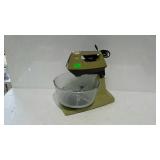 Sunbeam Mixmaster - avocado green with bowl and