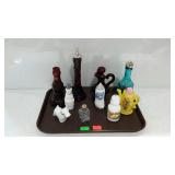 Avon collectible bottles - tray lot