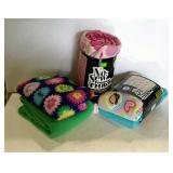No-Sew Fleece Throw kits- some new