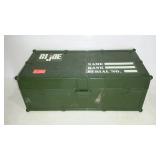 GI Joe plastic military doll trunk - 14" long