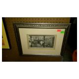 Print - "Court of Maleki Cadi, Alghiers" penciled