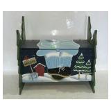 Storage bench stool with Christmas designs - 18 x