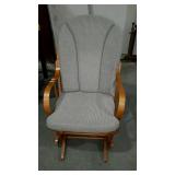 Platform rocker with seat & back cushions