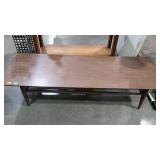 Coffee table, measures 60 inches long, by 20