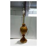 Home decor designer lamp, with no shade, measures
