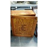 Nicely made monogrammed cabinet.  23"×11"×26".