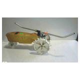 Cast iron lawn sprinkler, " Nelson rain train" 20"