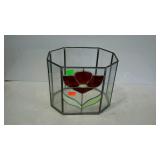 Stained glass terrarium - 12 x 9 x 10