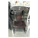 Plank bottom rocking chair