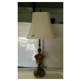 Brass home decor designer lamp with shade,