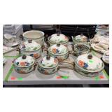 9-pc enamel pots & pans set with 7 interchangeable