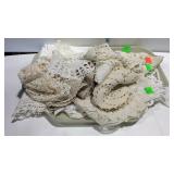 Linens - dresser scarves, and doilies