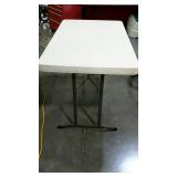 Life time brand poll folding table, four foot