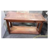This ends up sofa table, measures 45, by 18, by