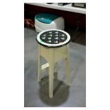 Painted kitchen  stool, measures 30 inches tall