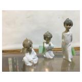Three Lladro angel ornaments