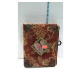 Vintage photo album velet outside does have a