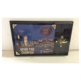 Dale Earnhardt #3 Wall Plaque Clock, Seven Time