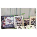 Four Earnhardt Poster prints, in matted frames
