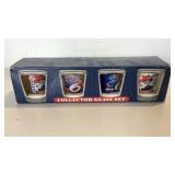 Mark Martin collector glass set, 4 shot glasses