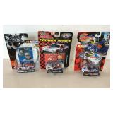 Three Mark Martin Stock Cars with cards 1:64