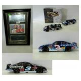 Earnhardt Sr, and Jr, Shadow Box Display with the