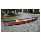Old Town Discovery 174 Canoe, red color exterior