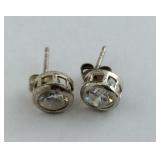 CZ Sterling Silver Earrings