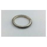 Sterling Silver Bead Ring Size 8.75