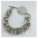 Heavy Sterling Silver 7.5 Inch Bracelet  68.9