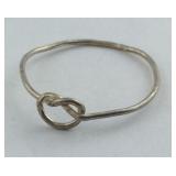 Knot Sterling Silver Ring Size 9