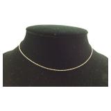 Sterling Silver Bead 16 inch Chain