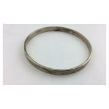 Fish Sterling Silver Bangle Bracelet
