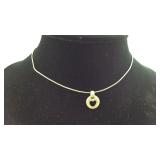 Tiffany & Co Sterling Silver Heart Pendant on 16