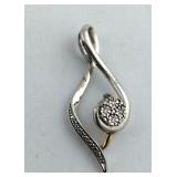 Diamond Sterling Silver Pendant