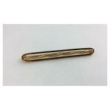 Gold Over Sterling Silver Bar Pin