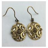 Gold over Sterling Silver Dangle Earrings