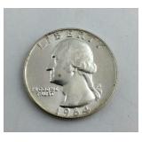 1964 D B.U. Silver Washington Quarter