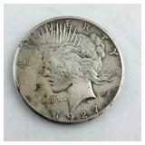 1927 Silver Peace Dollar