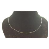 Sterling Silver 19 inch Box Link Chain