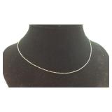 Sterling Silver 18 inch Box Link Chain